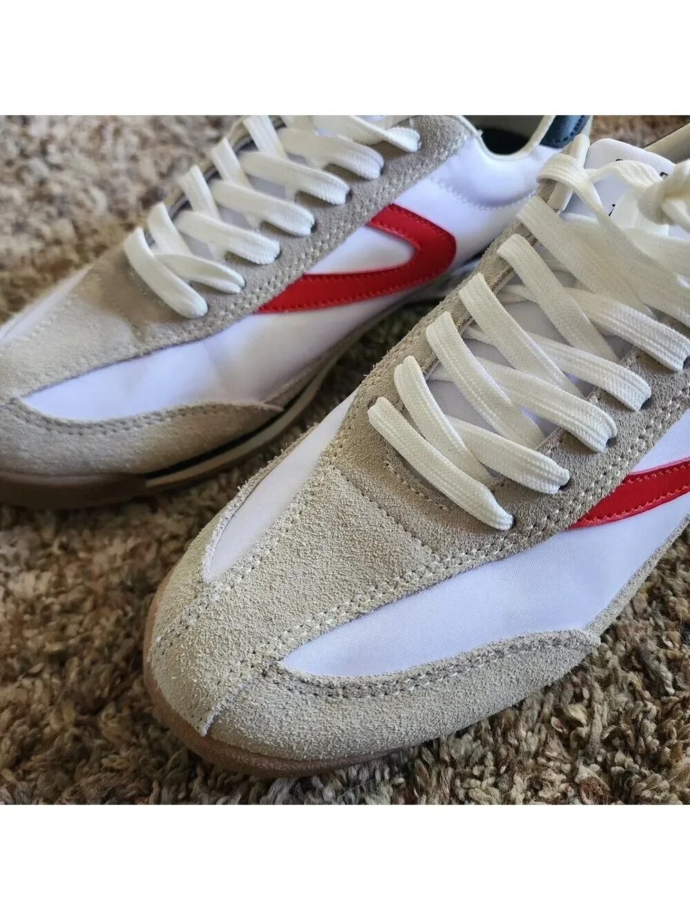 Draper‎ James x Tretorn Rawlins 2.0 Sneakers Red White Navy 7.5M NWOT